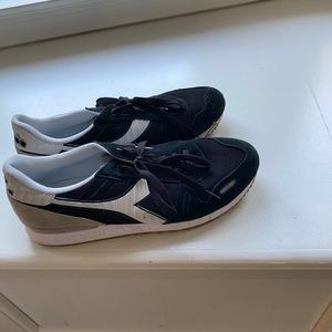 Black and White Diadora Sneakers